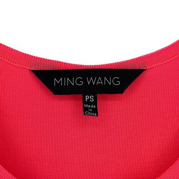 Ming Wang Bright Pink Tank Top Shell Womens Size PS Petite Small Acrylic - Picture 3 of 5